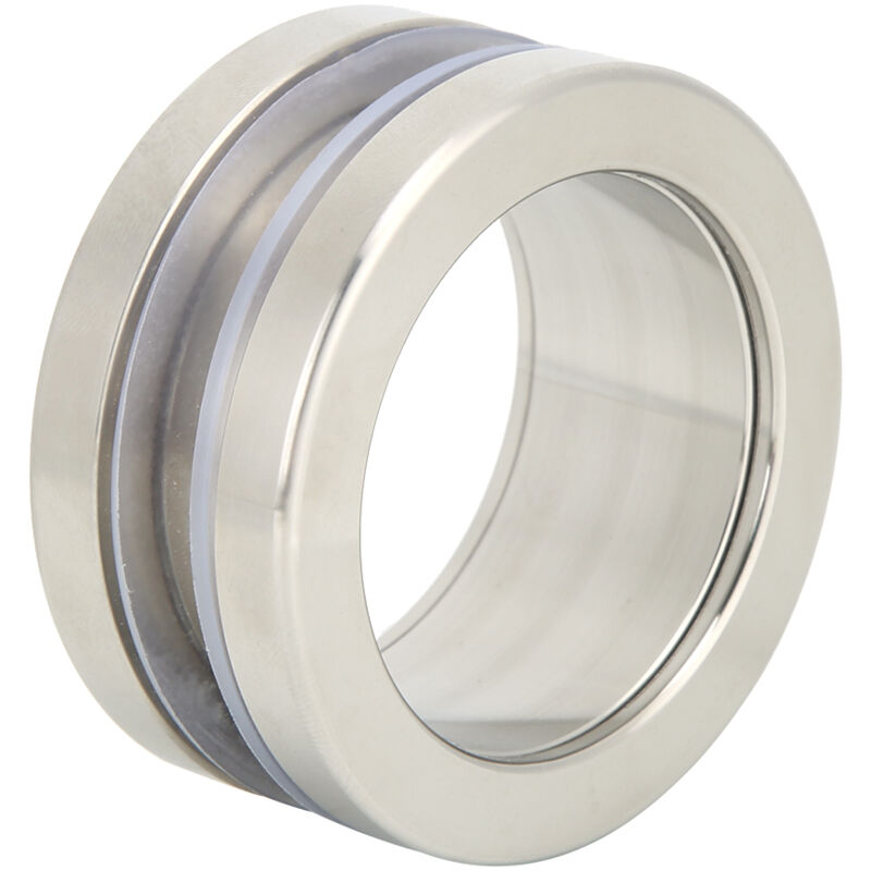 Manija redonda de acero inoxidable, vidrio de baño integrado, botón hueco, manija de puerta corredera