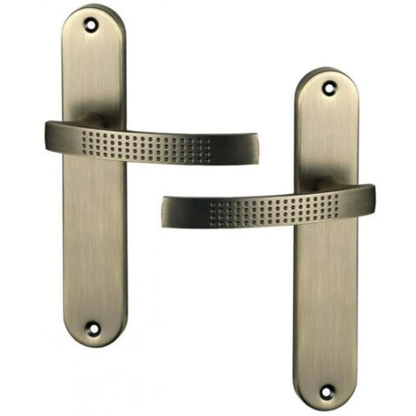 Manijas de la puerta con cañón de rifle mate, pomo, sin agujero