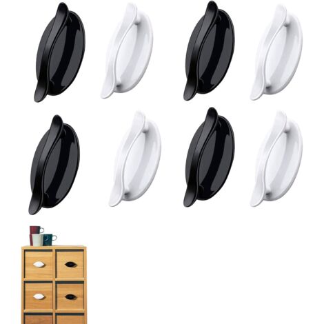 manijas de puerta autoadhesivas, manijas de asistencia para ventanas, manijas adhesivas (negro/blanco)