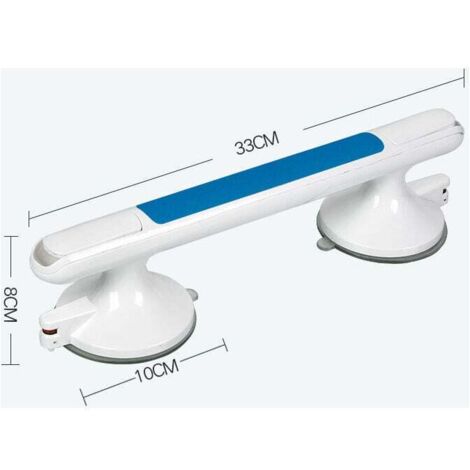 Manijas de seguridad para bañera, manijas de ducha, barra de apoyo montada en la pared con ventosas, sin perforaciones, manija de barra de apoyo, barra de apoyo para baño para personas mayores, discap