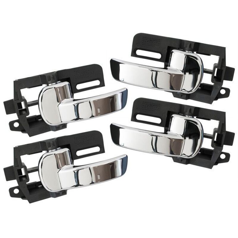 Manijas interiores de puerta cromadas para Nissan Qashqai 2007 (juego de 4 piezas)