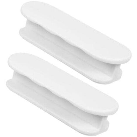 Manijas para puertas de balcón KZQ, autoadhesivas, 9 x 3,2 x 2 cm, 2 piezas