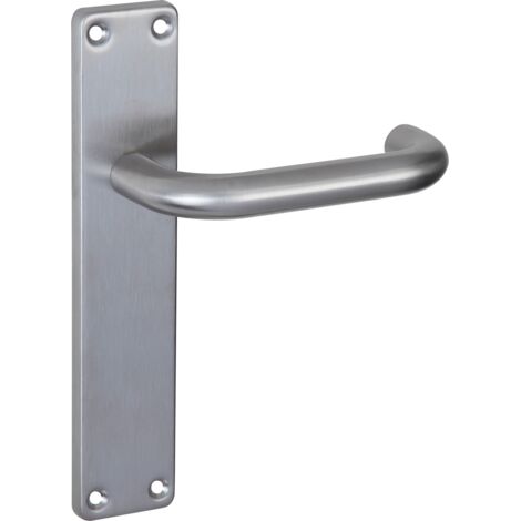 Manilla acero inox 603 placa rectangular puerta interior/exterior
