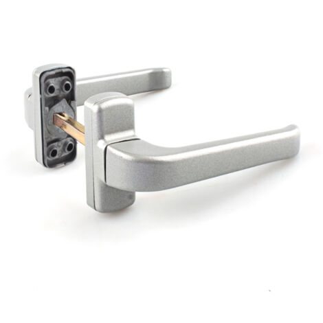 Manilla aluminio plata handlock escudo reversible