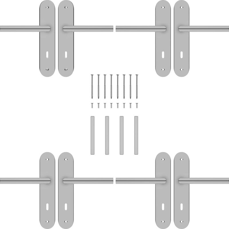

Manilla de puerta 2 sets con pestillo BB acero inoxidable