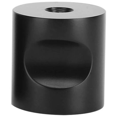 Manilla de puerta de baño de cristal negro, revestimiento electrolítico resistente a los arañazos, acero inoxidable, fácil montaje en 1 orificio, incluye 2 paños de limpieza, monobloque, modelo SGH-1,
