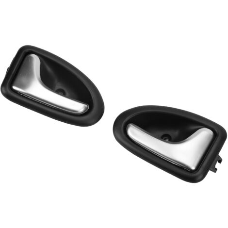 Manilla interior de puerta de coche de ABS color plata satinado - 2 piezas - Ref. 7700353282 - Compatible con Master, Daily, Trafic