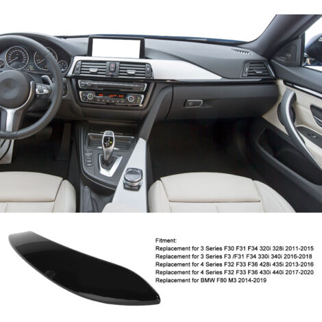 Manilla interior derecha de la puerta en ABS negro piano - Compatible con BMW Serie 3 F30/F31/F34/F36 (2011-2020)