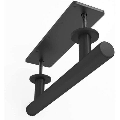 Manilla negra resistente para puerta corredera de granero – Metal 310 mm, base de 220 x 60 mm, para garaje/armario/cobertizo de jardín/sótano