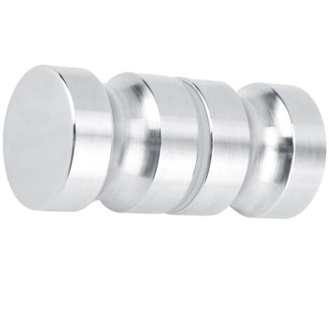 Manilla para puerta de baño de cristal – Modelo 201, acero inoxidable – diámetro 30 mm, 8 mm, 290 g, 1 unidad