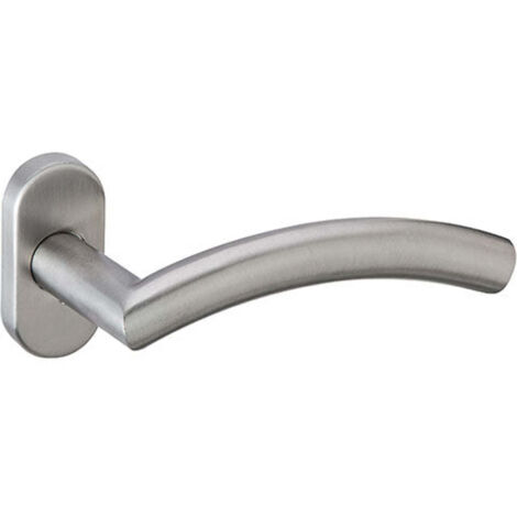 Manilla puerta acero inox 304 roseta ovalada 65x30 normal
