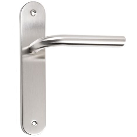 Manilla puerta acero inoxidable 403 ovalada 243x45mm