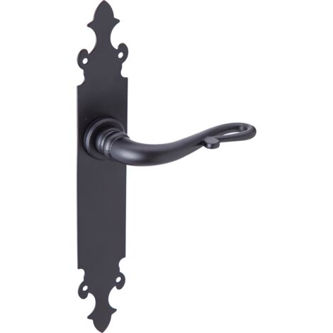 Manilla puerta forja negro aluminio 275mm modelo 300