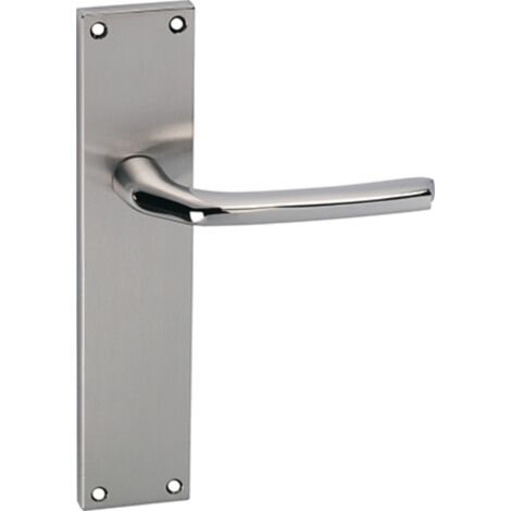 Manilla puerta zamak placa rectangular níquel 730 alta intensidad