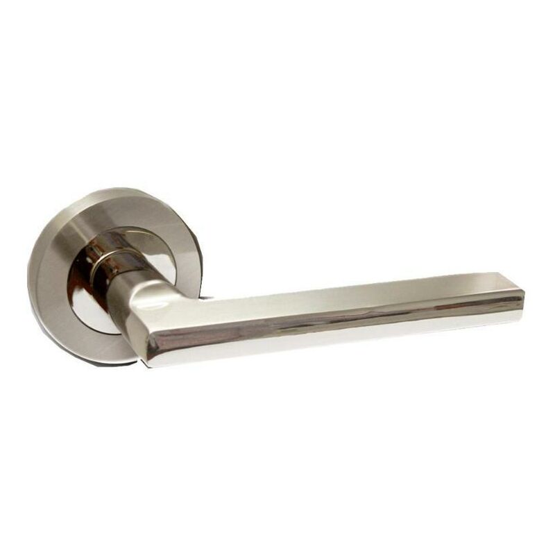 

manilla+roseta plata niquel satinado brillo juego a8801 - Mibricotienda