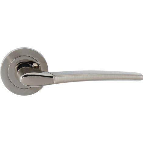 Manilla zamak bicolor roseta redonda 52mm puerta interior alto uso
