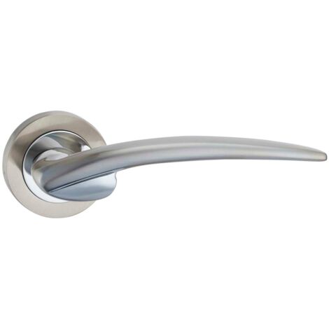 Manilla zamak níquel satinado roseta cuadrada puerta 52mm modelo 440
