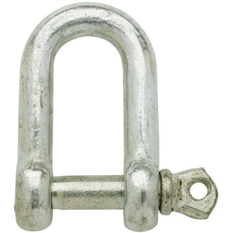 Manille piton à œil  acier zingué 6 1