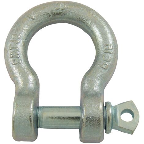 Manilles lyres à piton à oeil acier estampé zingué blanc diamètre axe 12 mm - PRAMAC