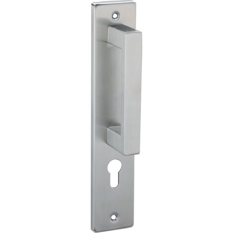 Manillón acero inoxidable placa rectangular asa desplazada bocallave 8004G