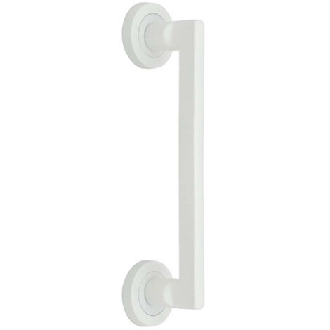 Manillón aluminio blanco roseta redonda 210mm 534A