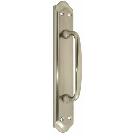 MANILLON LATON CON PLACA 256 MM NIQUEL