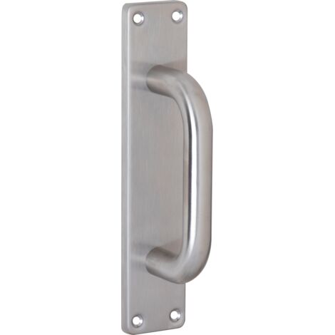 Manillón puerta placa rectangular acero inoxidable modelo 604