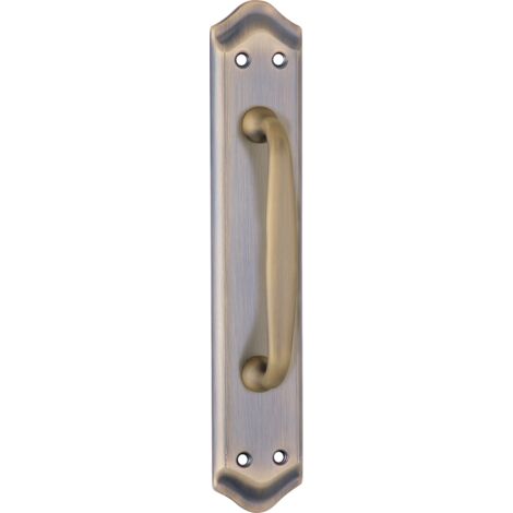 Manillón puerta Zamak acabado cuero curvo 255mm modelo 884