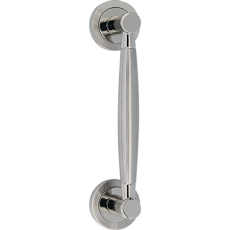 Manillón zamak bicolor roseta redonda puerta interior alta durabilidad 180mm