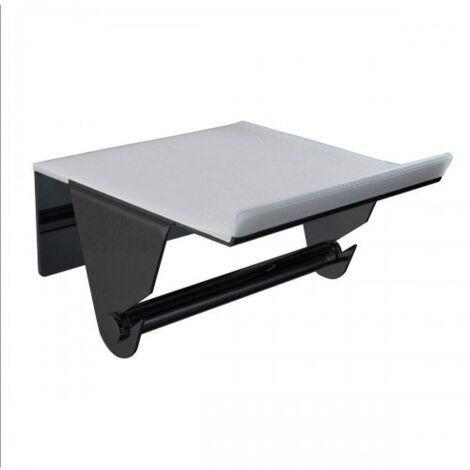 MANILLONS TORRENT 02164081 LUXOR Portarrollos Adhesivo Negro Mate - ref: 02164081