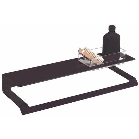 MANILLONS TORRENT 02336081 SLIM Repisa Toallero Negro Mate - ref: 02336081