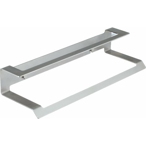MANILLONS TORRENT 02383012 SLIM Toallero Doble 37 cm Adhesivo Inox Cepillado - ref: 02383012