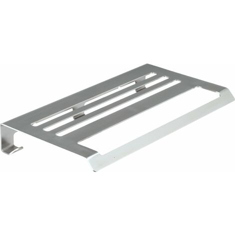 MANILLONS TORRENT 02395012 SLIM Toallero Repisa Con Perchas Adhesivo Inox Cepillado - ref: 02395012