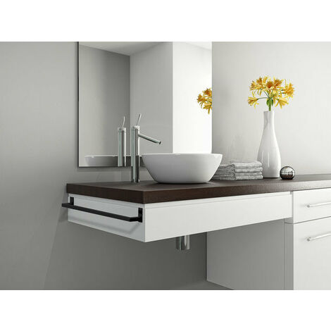 MANILLONS TORRENT 02845081 MARINA Toallero Barra Rect 37 cm Palet Recta Negro Mate - ref: 02845081