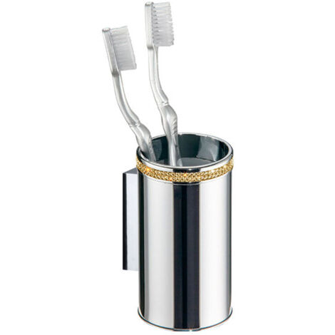 MANILLONS TORRENT 06646003 CARMEN Portacepillos Pared Cromo/Oro - ref: 06646003