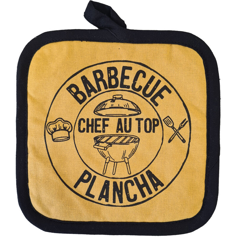 Retro - Manique de cuisine Moutarde Barbecue Plancha