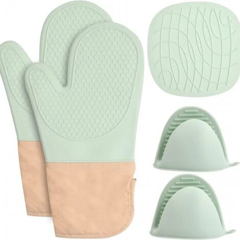 Manique Silicone Gant, Four Anti Chaleur Gant Cuisine Four Imperméable Maniques Cuisine Gants