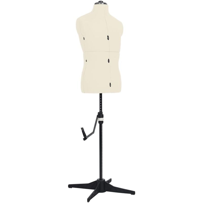 

Maniquí de sastre ajustable hombre color crema talla 37-45