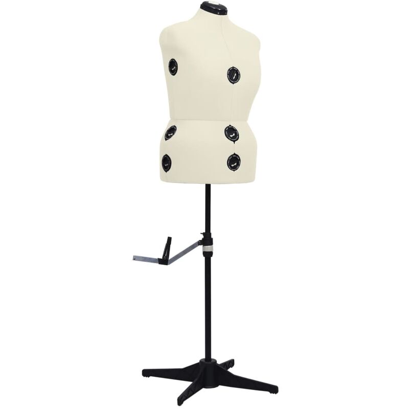 

Maniquí de sastre ajustable mujer color crema talla L 44-50