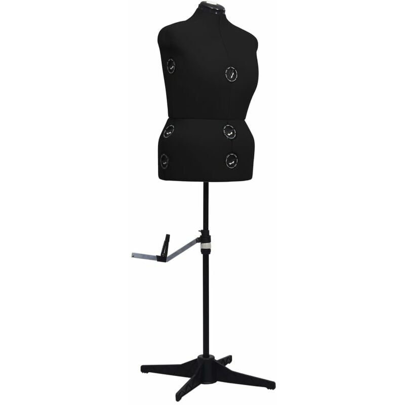 

Maniquí de sastre ajustable mujer negro talla L 44-50