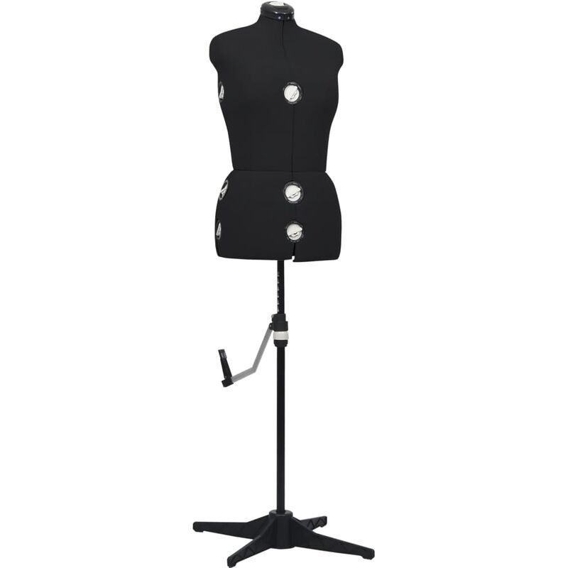 

Maniquí de sastre ajustable mujer negro talla M 40-46