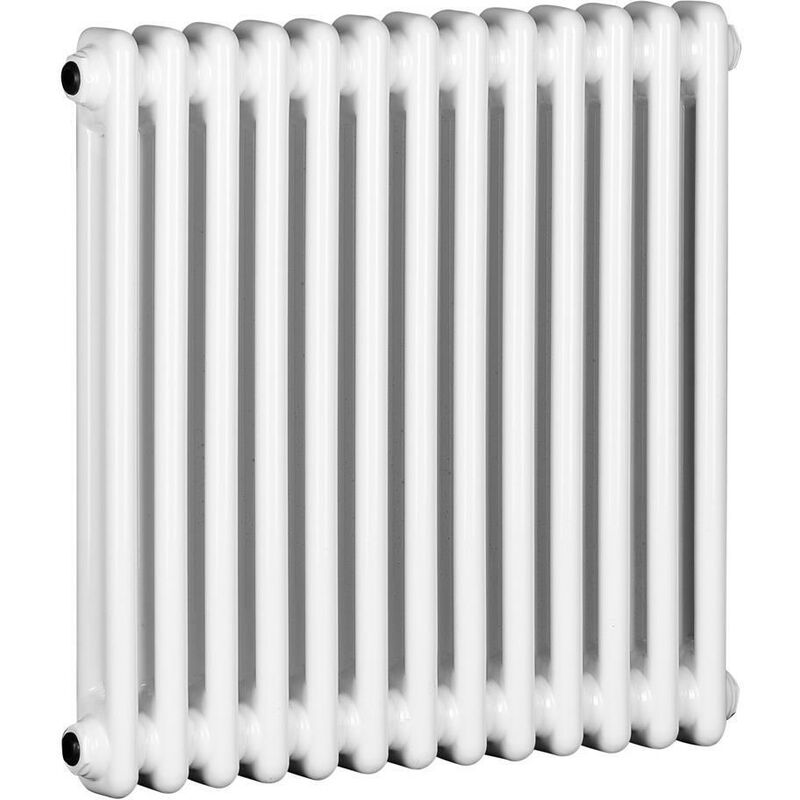 Manissa Electric 2 Column Traditional 600h x 596w Column Radiator with ptc Element Old Cast Iron Type School Radiator