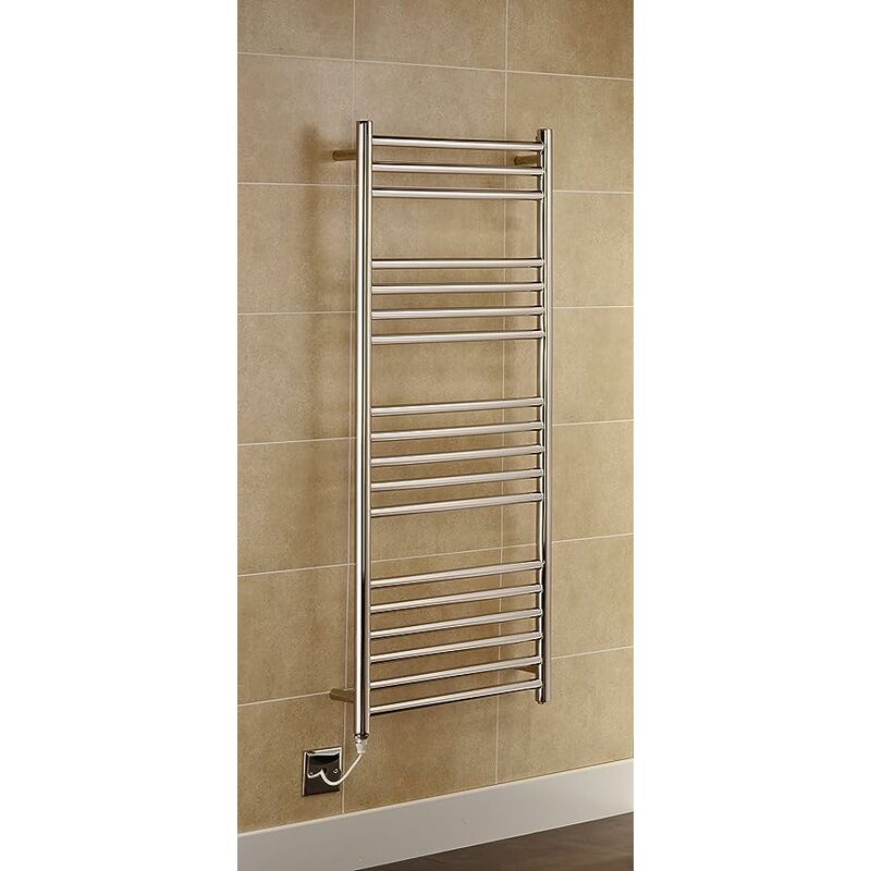 Riga Electric Stainless Steel Heated Towel Rail 600 x 1000mm