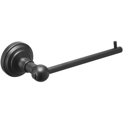 Manissa Matt Black Toilet Roll Paper Holder Wall Mounted Paper Holder for Bathroom Made from 304 Stainless Steel to prevent rusting