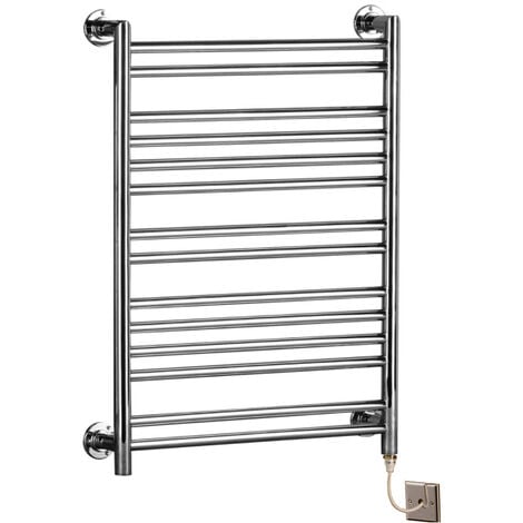 main image of "Tokyo Designer Stainless Steel Electric Towel Rail Towel Warmer Mirror Polished Finish"