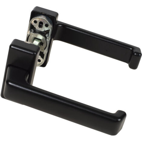 Manivela Carpinteria Metalica Aluminio Lacado Negro