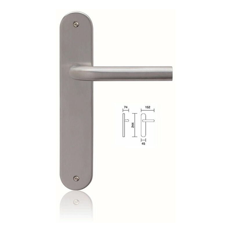 

Manivela con placa de acero inoxidable