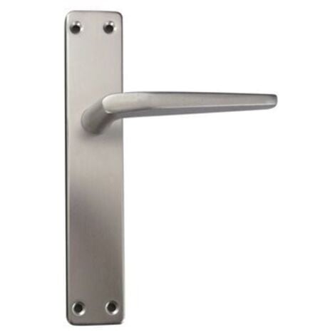 HANDLOCK Manivela de aluminio con placa embellecedora y cuadradillo de 6mm color plata