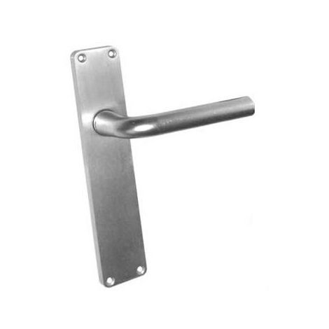 Manivela Puerta 1987/75-S-F1 Aluminio Placa Larga