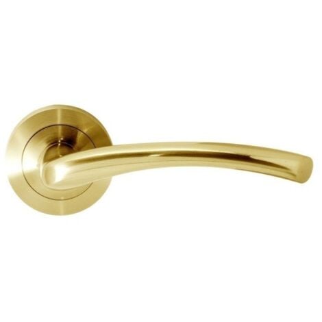 Manivela Puerta R-909-Ls Laton Roseta